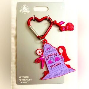 Disney Parks Nightmare Before Christmas Forever Yours Keychain Bag Charm New